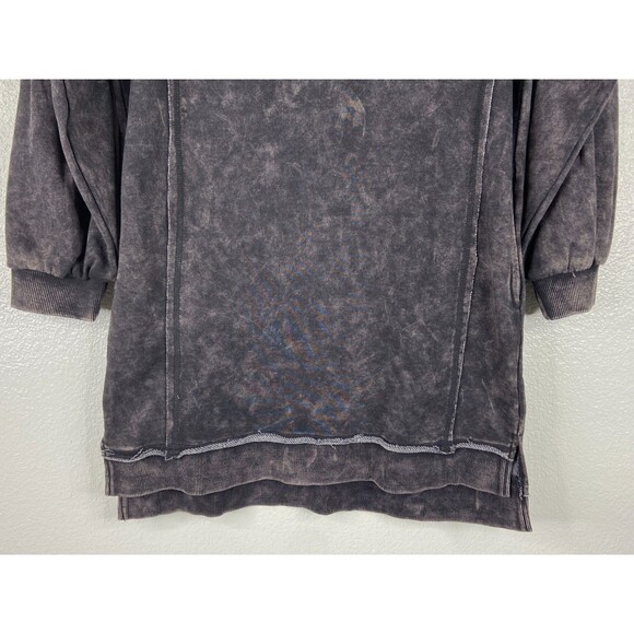 New In Collection Women Small Sweatshirt Dress Black Long Sleeve Heavyweight NWT - Picture 3 of 8